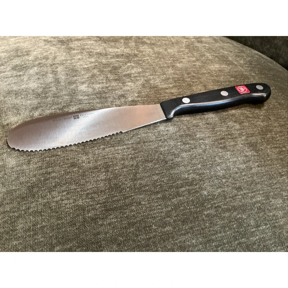 Wusthof Gourmet 2801 5" Serrated Spatula Spreader Sandwich Bagel Knife Germany - Picture 2 of 6